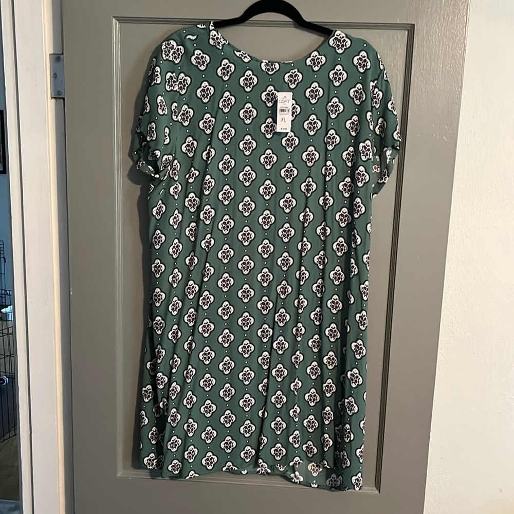 Loft xl silky short sleeve dress